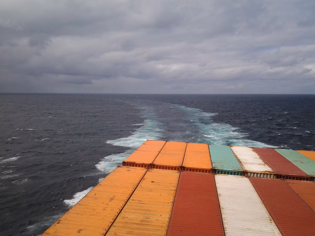 Containerschiff für weltumspannenden Handel