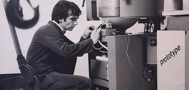 Mark Goedkoop working on the first version of SimaPro